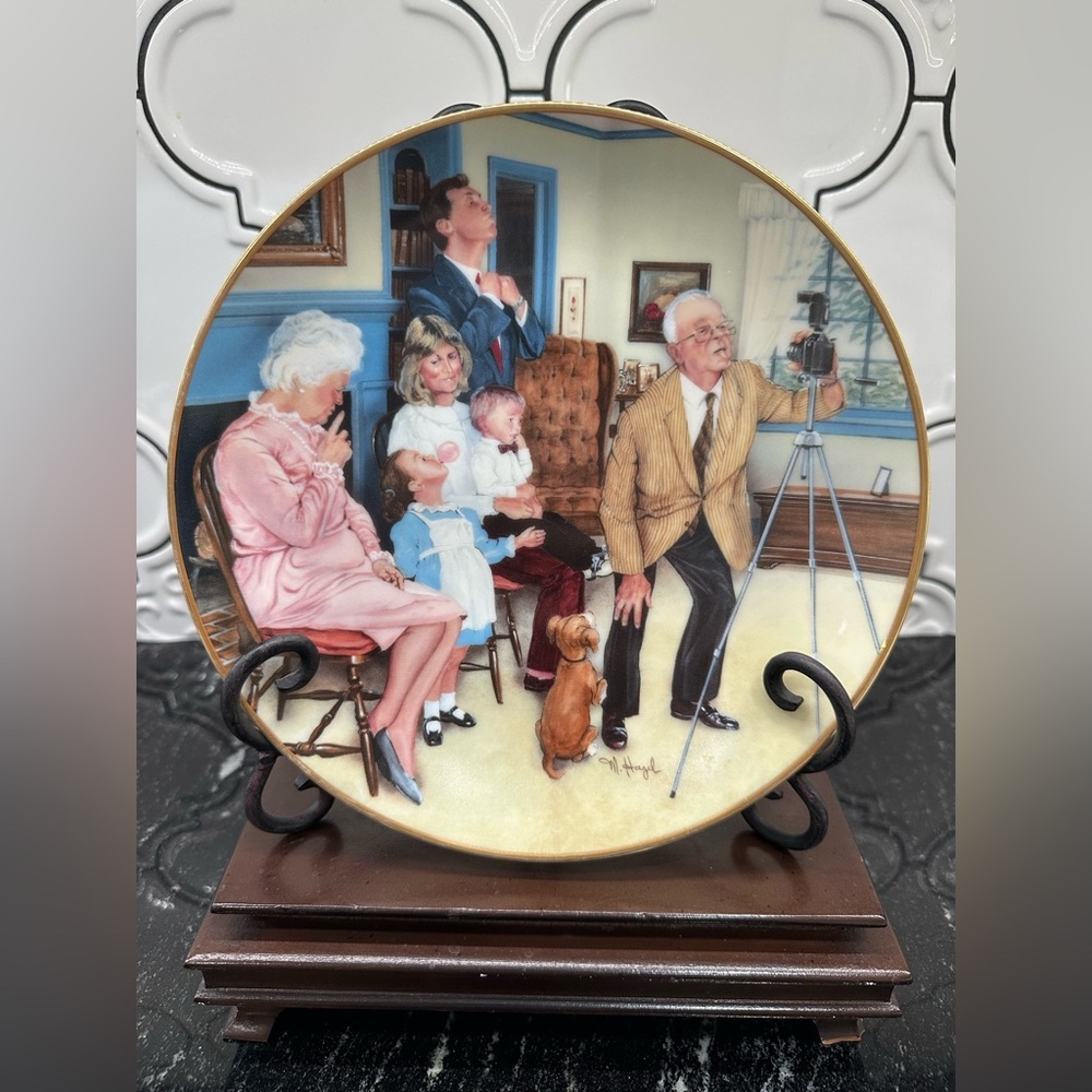 Michael  Hagel “Family Portrait” Decorative Plate